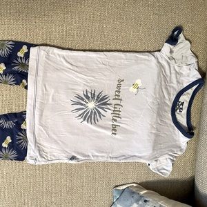 Kickee Pants, sweet bee PJs, 3T